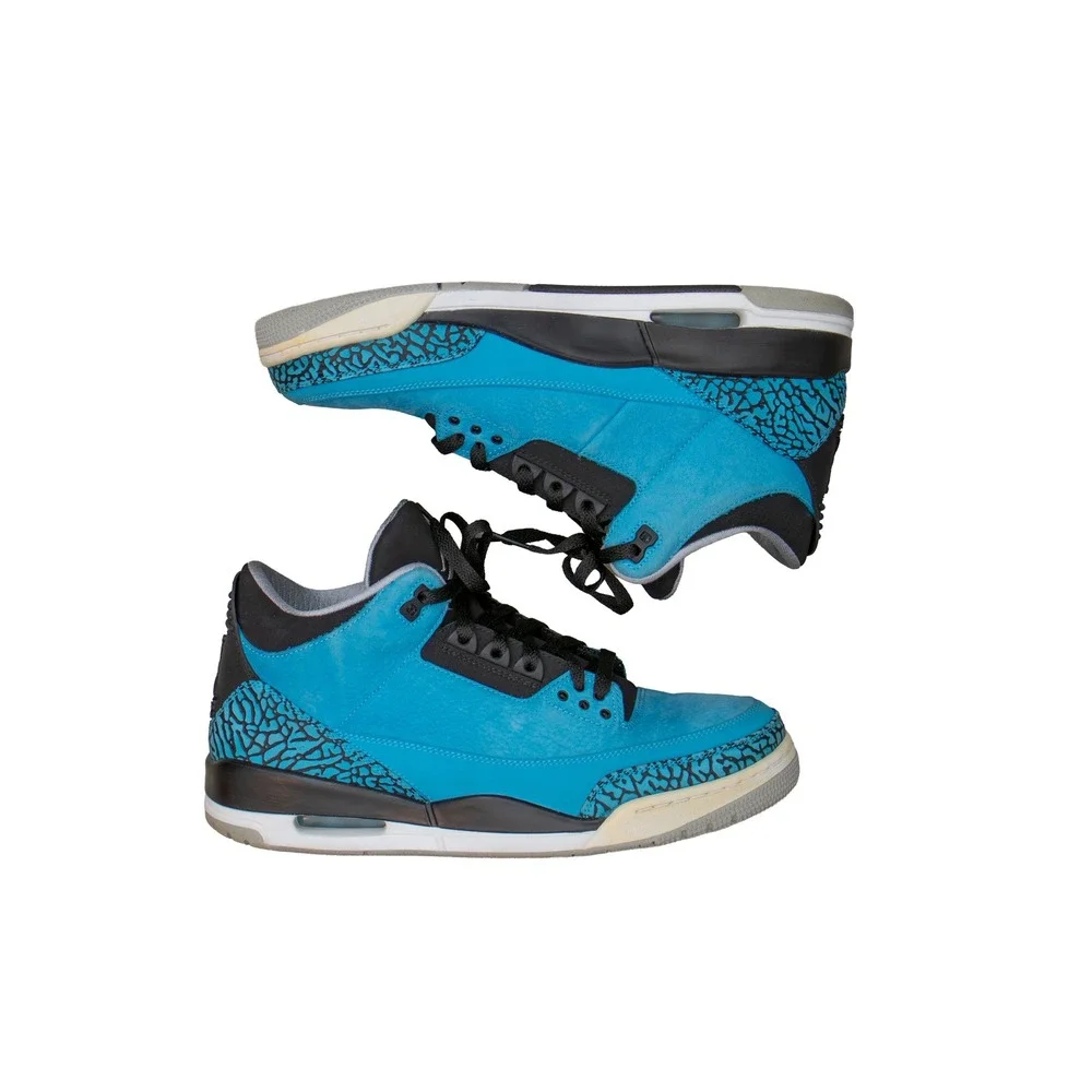 Nike Air Jordan 3 Retro Powder Blue 136064-406 Men's Size US 10.5 UK 9.5 EU 44.5